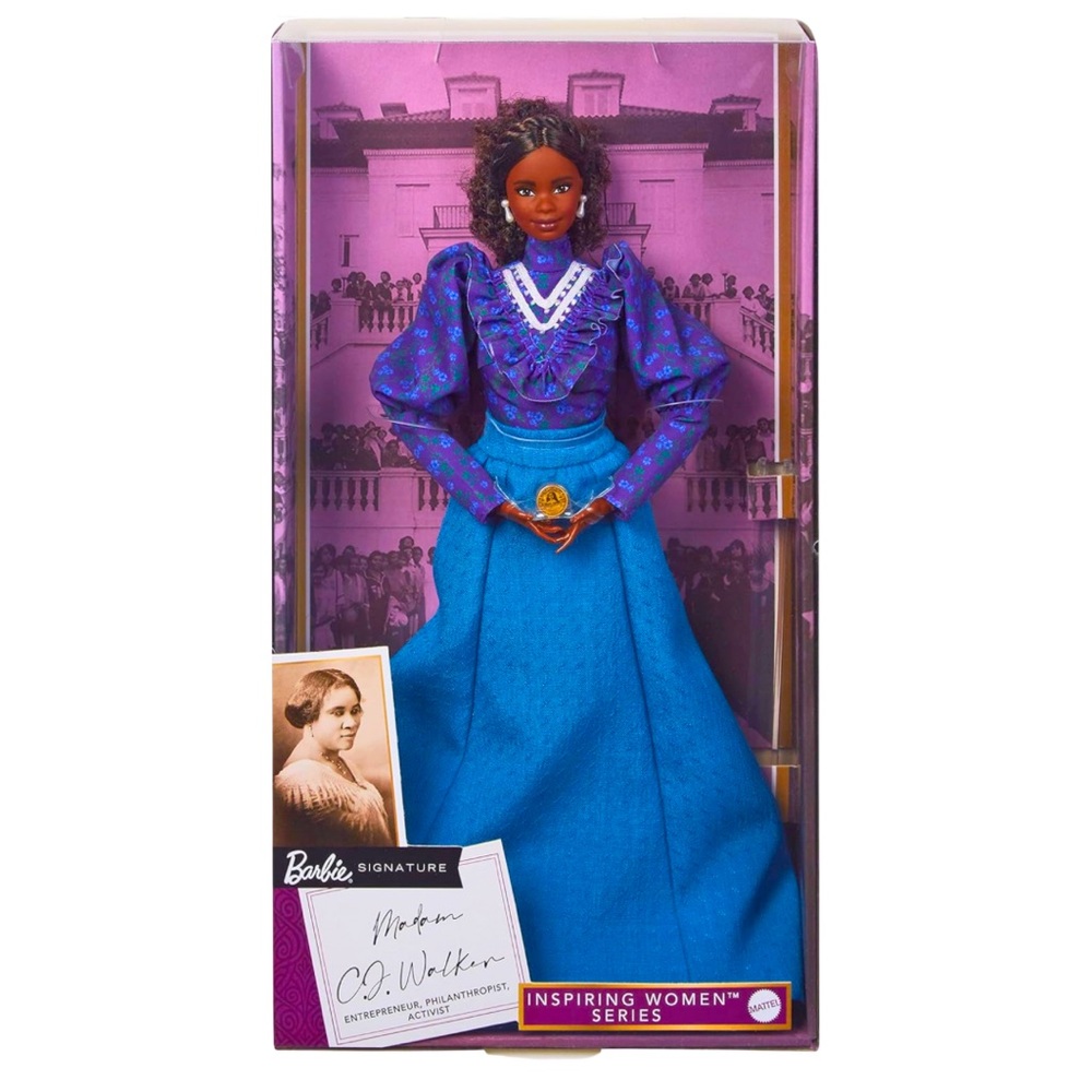 SOLD! Madam C.J. Walker Barbie Inspiring Women Series NEW IN BOX